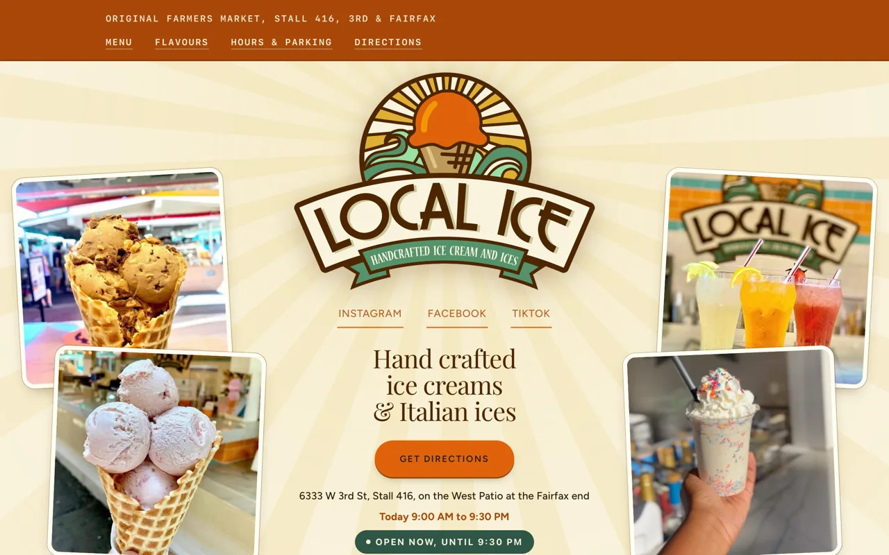 The Local Ice website we built, live at local-ice.org